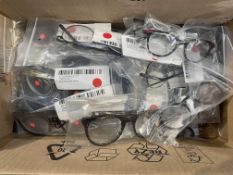 Twenty Three Assorted Designer Glasses Frames to include Ace & Tate, Nifties and William Morris - Ne