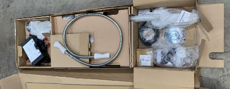 Aqualisa Quartz Classic Smart Concealed Shower With Adjustable Head And Fixed Head, Chrome, Boxed Un