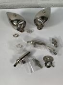 Two C.A.V Vintage Style Automobile Lamps and accessories.