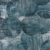 Five Black Edition Otoko Flock Viridian W932-03 Wallpaper - 10.05cm x 70cm (stock image).