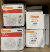 Mixture Of Aico Alarm Units To Include Twenty Relay Bases With Rechargeable Cell Backup And Remote T