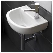 Rak Ceramics Compact 38cm Special Needs Basin - 1th-RH with no over view. Tap not included (COM38BAS