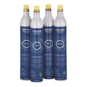 Four Grohe Blue 425G Co2 Bottles (4 Pieces) BBD 28-03-2027. As New (stock image).