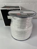 Three TEADIT Style 2005 FDA Diagonally Braided Expanded PTFE - 20 x 20mm, 10m.
