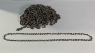 Thirty six Chrome Link Chains.