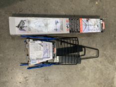 A Powerfix Bike Work Stand with Two Brackets. Pre-owned.