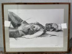 Royal West of England Academy Nude (Circa 2013) - Life Drawing - Charcoal on Paper (A1).