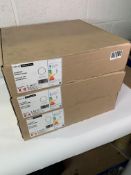 Three boxed 432mm Circular LED Bulkhead. White Aluminium Base with Opal Polycarb Diffuser, 17W, 99lm