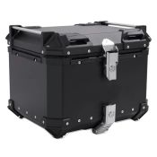 Bagtecs XB55 Motorcycle Aluminium Top Box 55ltr - Black (stock image).