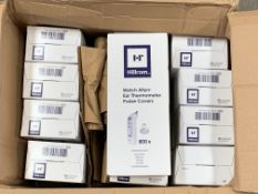 Twelve boxes of Welch Allyn Thermoscan Probe Covers (800 per box) New.