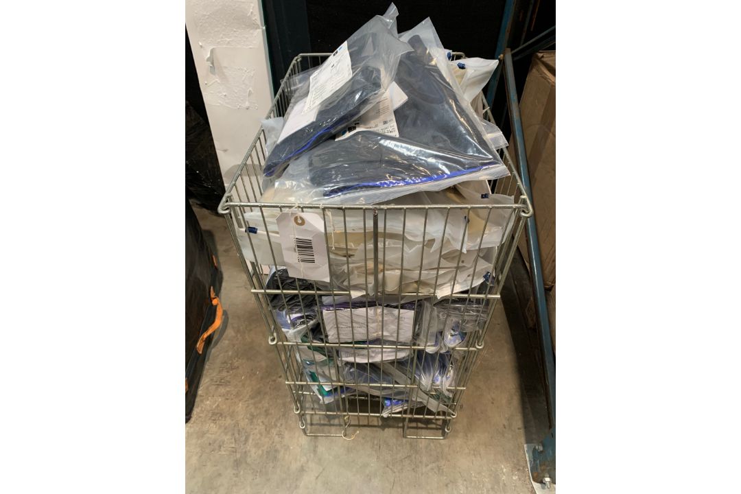A basket of assorted Braces, Supports, and more
