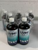 Seven bottles of Orgono Living Silica Collagen Booster Liquid (1 litre per bottle).