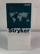 A Stryker Exeter V40 Cemented Hip Stem, Stainless Steel PMMA, Offset 50, Size N°2, STM Length 150mm,