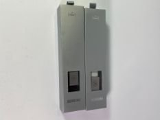 Two Memon MemonizerBody Classic Silver Timeless Bracelets (Large).