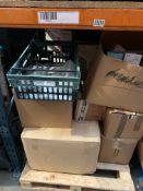 A pallet of miscellaneous Medical Products, PPE and other related items.