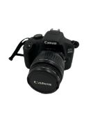 Pre-owned Canon EOS 2000D DSLR Camera & EF-S 18-55 mm f/3.5-5.6 IS II Lens (Battery included. No cha
