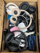 Assorted pre-owned items to include headphones, battery packs, cases & other small electricals (All