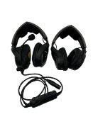 Two pre-owned Bose A20 Aviation Headsets (Untested, sold as seen).