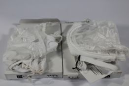 An Aubade Lovessence floral underwired blanc (White) bra (Size UK 32 C) and a pair of matching Brief