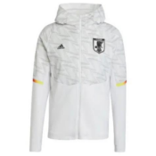 An 2022-2023 Japan Game Day Full Zip Travel Hoodie - White (UK M, IC1575) (Stock image).