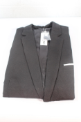 Coofandy Sporty Leisure Blazer Regular Fit Casual, Dark Black, Men's, Size XXXL.