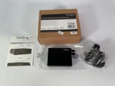 StarTech 10/100 Fibre to Ethernet Media Converter Multi Mode ST 2 km (UK adaptor required).