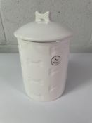 Six Park Life Designs Manor White Treat Jars - Bone Design - 42oz.