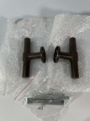 Formani ONE PBT20XL/50 Solid Double Sprung Door Handle On Rose Bronze (2701D013BRXX0) - One Pair.