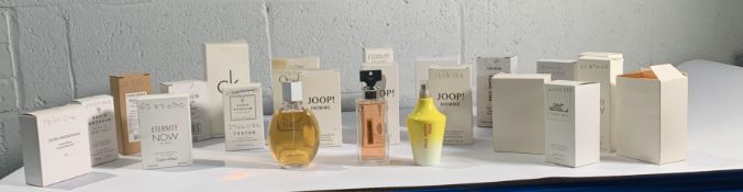Twenty assorted tester perfume/eau de toilette (some slightly used) to include Beyonce Heat Rush, Ca