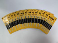 Fourteen packs of as new DeWalt HCS Jigsaw Blades (5 units per pack/70 units in total) (DT2164).