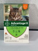Ten Bayer Advantage 2 small cat flee treatments.