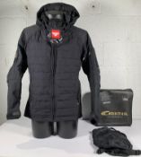 Carinthia G-loft ISG Pro Jacket, medium in black with tags, Velcro packaging slightly detached.