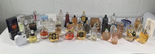 Forty assorted part used perfume/eau de toilette to include Giorgio Armani Si, Dolce & Gabbana Light
