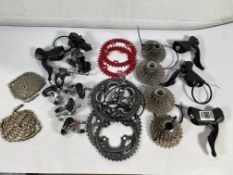 Pre-owned Cyclocross Drive and Braking Components to include two pairs Shimano Ultegra 10 speed cabl