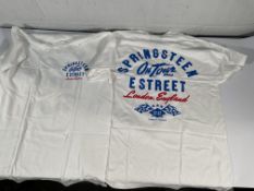 As new Bruce Springsteen E Street London 2024 Tour T-Shirts (approximately 70, various sizes) - Whit