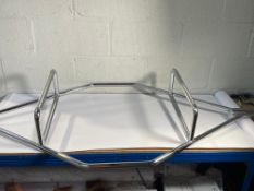 Pre-owned weight lifting hex trap bar.