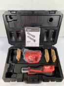 Milwaukee M12 HPT-202C MSET Sub Compact Force Logic hydraulic press tool with manual and adaptors M1