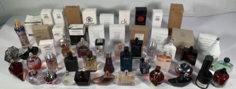 Approximately fifty assorted part used perfume/eau de toilette to include David Beckham, Joop, Rober