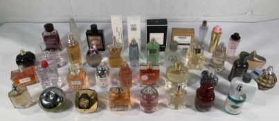 Forty assorted part used perfume/eau de toilette to include Jimmy Choo, Gaultier, Hugo Boss, DKNY, R