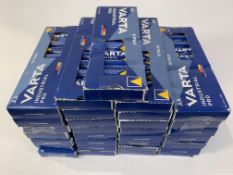 Thirty one Varta Industrial Pro 10 Pack Alkaline Batteries (310 x batteries total). Some boxes sligh