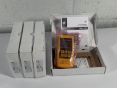 Four as new GHM 3710 Series PT100 Thermometers.