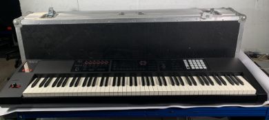 Pre-owned Roland FA-06 Synthesizer Keyboard with carry case.