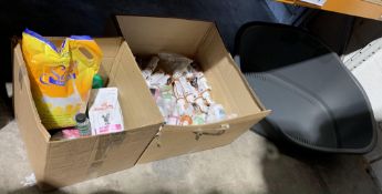 Animal and Pet Related Items on one shelf.