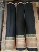 Three GardenGloss Weed Control Membrane 150g/m2 Rolls. For outdoor landscaping horticulture, label m