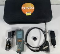 Pre-owned Testo 327-1 Flue Gas Analyser in Case with Charger. Item powers on but not tested further.
