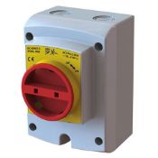 Four Aspen Pumps Isolator, Small, 32 Amp 4 pole, Boxed (AX6002/2) New. (Stock Image)