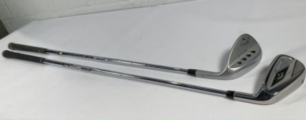 Two pre-owned Callaway right handed golf clubs to include a MD3 milled S.Grind 60-9 and a Paradym A.