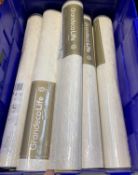 Twelve as new Grandeco Life Rolls - Glitter Plush Cream - 10.05m x 0.53 = 5.32 m2 (+/-3%) Per Roll,