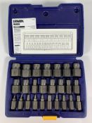 As new Irwin Hanson Industrial Tools Screw Extractor Set, 25-piece (53227).