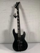 As new Jackson JS 1X CB Minion Amaranth Bass Guitar in Satin Black Finish.